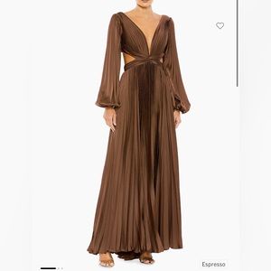 Brand new Mac Duggal Espresso Gown